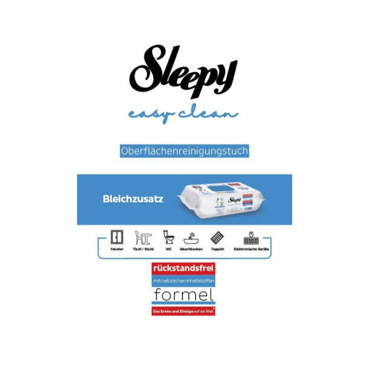 Sleepy Easy Clean Oberflächenreinigungstücher Blau - 12x 100 Stück - Visbona Shop